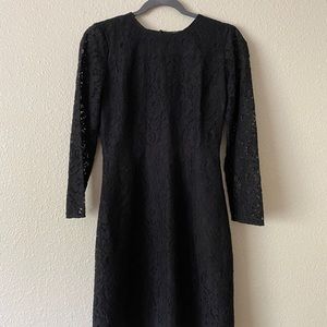 Black JCrew long sleeved lace dress-tags still on!